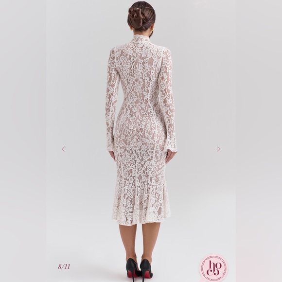 House of CB Sophia Lace Long Sleeve Dress NWT - Picture 6 of 7